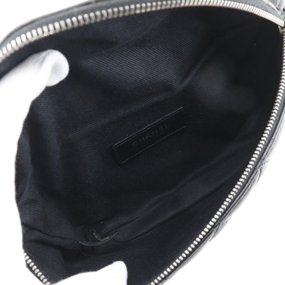 CHANEL Black Lambskin Leather Fanny Pack - Picture 8 of 16